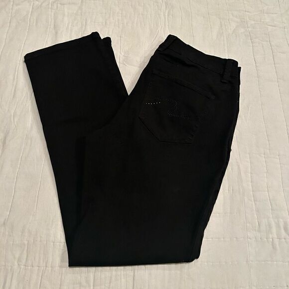 Lee perfect fit straight leg 10 medium black EUC Msrp 39 - Picture 2 of 11